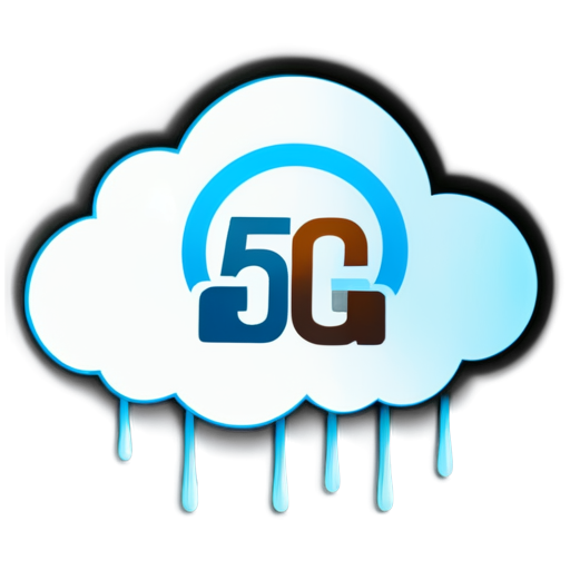 5G cloud system - icon | sticker