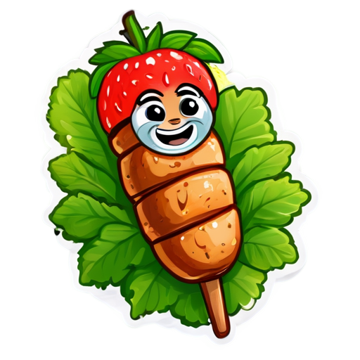 Am havnik kebab with the addition of yam herb and am berries. - icon | sticker