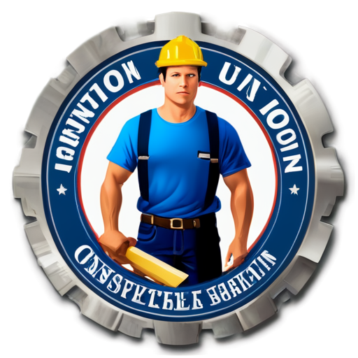 construction union logo - icon | sticker