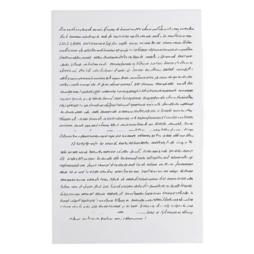 sheet filled with text. the whole sheet should be visible. the background is transparent. there should be nothing behind the sheet. the color of the paper is silver. the color of the letters is black - icon | sticker