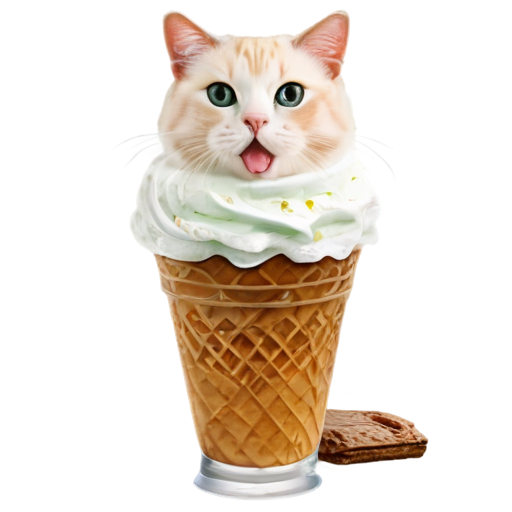 icecream for cats - icon | sticker