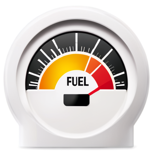 fuel display with empty white field on transparent background without letters - icon | sticker