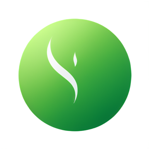 Icon for the application about sports, fitness and a healthy lifestyle, in green and white colors and in a minimalist style - icon | sticker