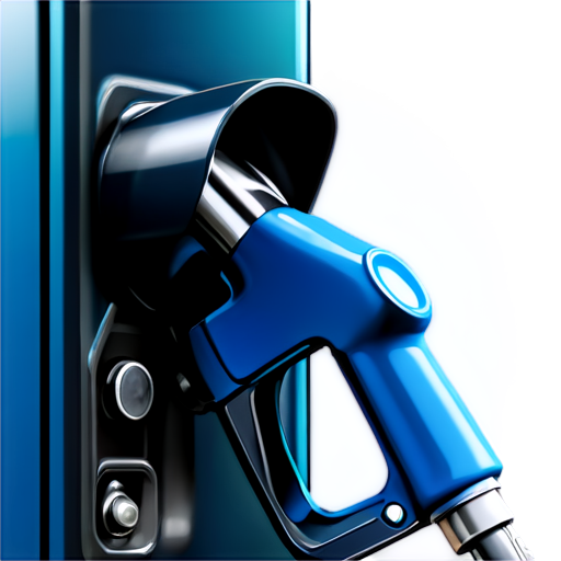 fuel pump in blue and light blue colors - icon | sticker