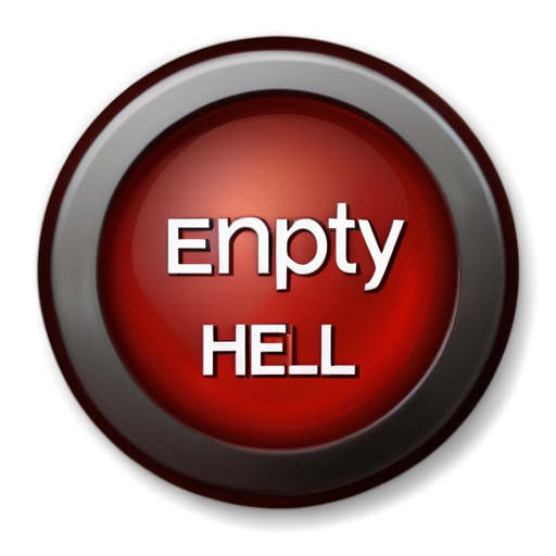 empty hell button - icon | sticker