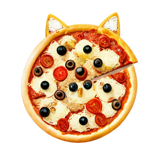 kitty pizza - icon | sticker