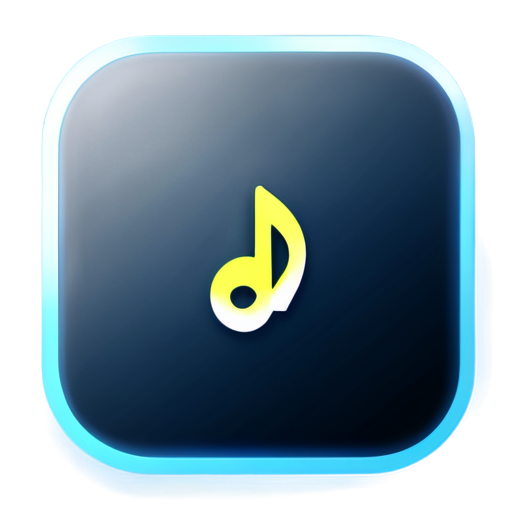 An app called LumoHub, used for playing audio and video, requires its icon to have a luminous effect. - icon | sticker