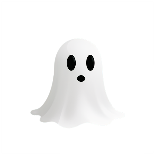 Ghost, dark theme, Shy, Can’t see me, Evil - icon | sticker