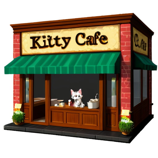 kitty cafe - icon | sticker