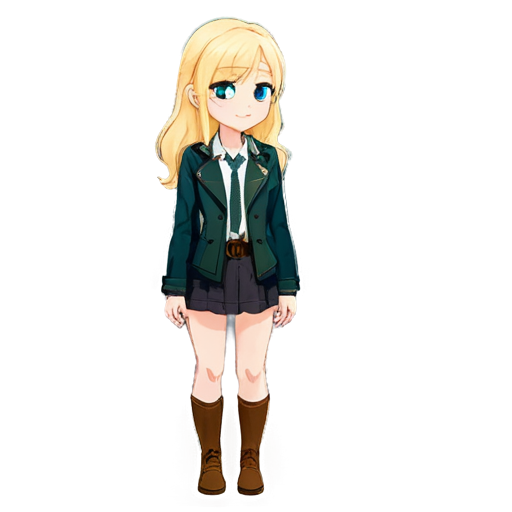 A full-length outfit for a tall, blue-eyed blonde in the following colors: honey, yellow, burgundy, pink, or leaf green. - icon | sticker