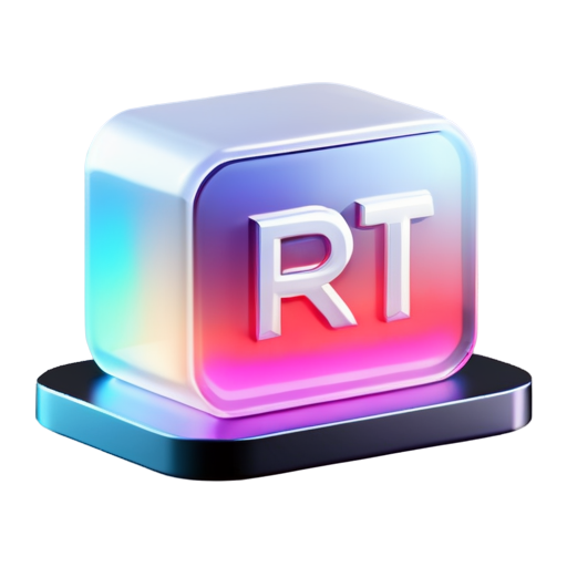 new shiny metal RIT logo - icon | sticker