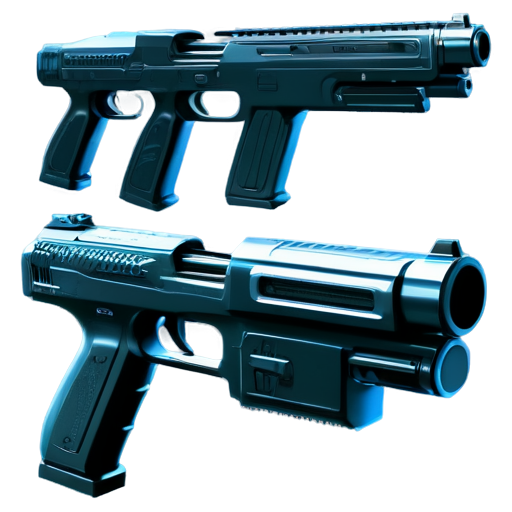 Sci-fi gun - icon | sticker