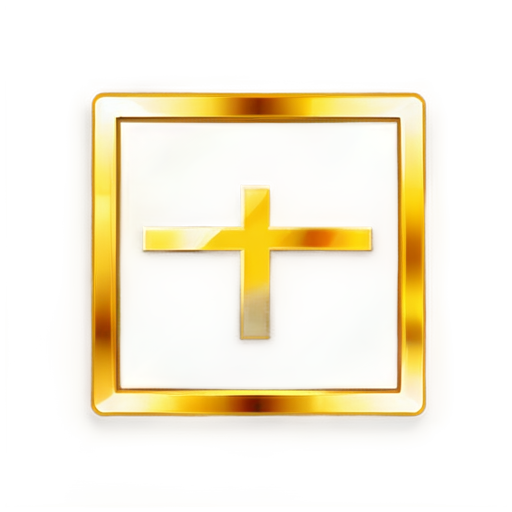 gold icon. inside is a golden line diagonally. icon on a transparent background - icon | sticker