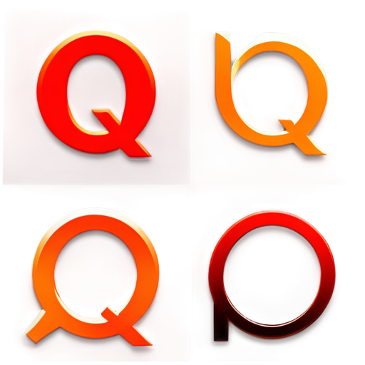 "An artistic logo featuring the capital letter Q designed to captivate with a bold and vibrant introduction. The color palette includes rich and saturated tones of orange or red, emphasizing energy and creativity. The letter Q is stylized to resemble a magnifying glass, adding a clever illustrative touch that blends functionality with design - icon | sticker