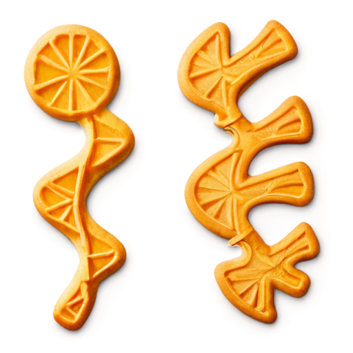 Fishbone cookie - icon | sticker