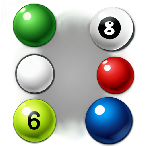 icon should show "Majestic 6". Background should have green plants and lotto balls - icon | sticker