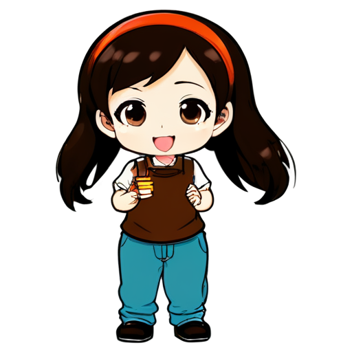 chocowarma, sweet shawarma, chocolate, sweets - icon | sticker