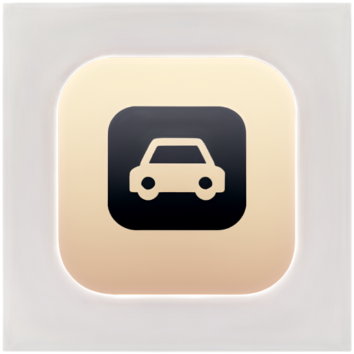 app icon for stores in minimalistic style for application named moje auto - icon | sticker