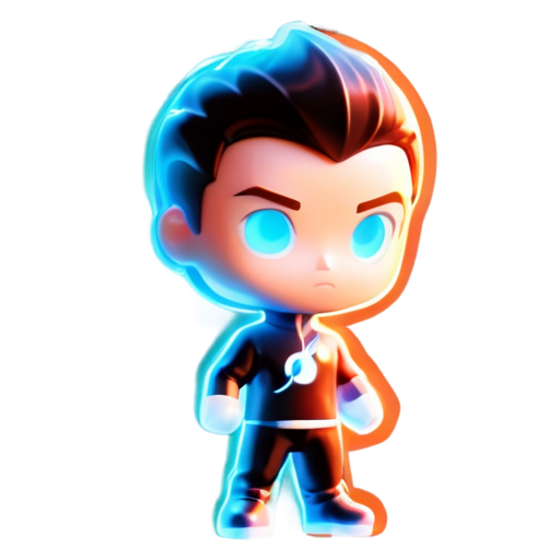 Wasian Man on Fire (Controlling it) (Not burning) (Human Torch) 🔥 - icon | sticker