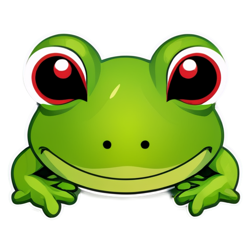 frog face angular sharp abstract - icon | sticker