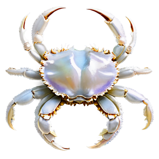 pearlescent shell crab - icon | sticker