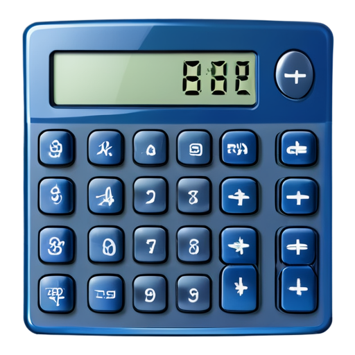 calculator empty display on transparent background without letters - icon | sticker