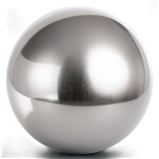 all shades of silver on the sphere without glare - icon | sticker