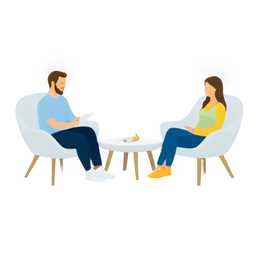 group of friends chatting in a living room - icon | sticker