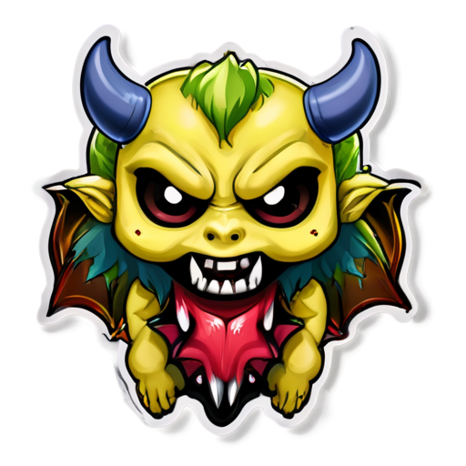 demon entry lock - icon | sticker