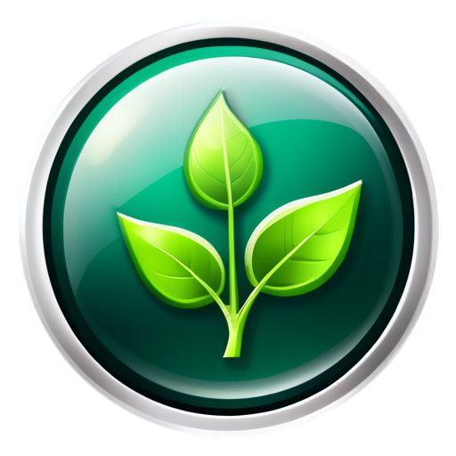 growth icon, diagram icon, realistic, emerald colors - icon | sticker