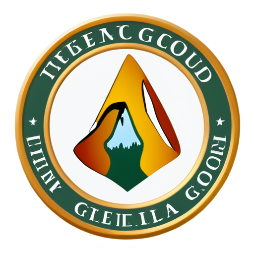 Emblem group of tactic group, students, round on background, stylized, local climbing group, emblem without text, group A, - icon | sticker