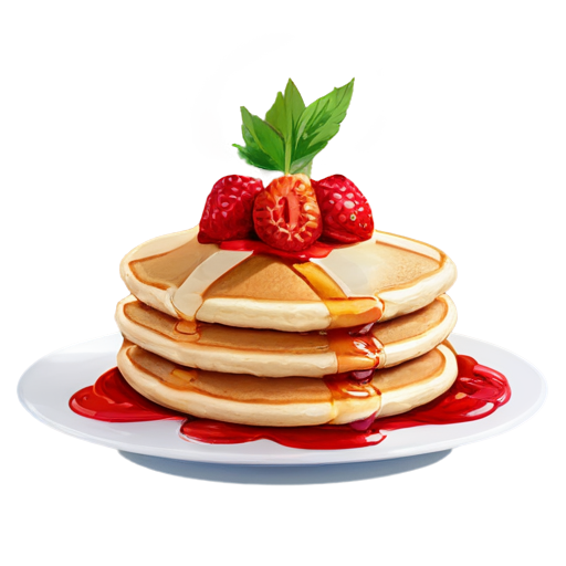 Magic Pancakes with fresa - icon | sticker