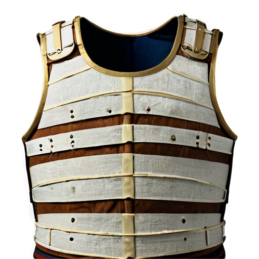 Medieval simple cloth mummy cuirass, made of bandages - icon | sticker