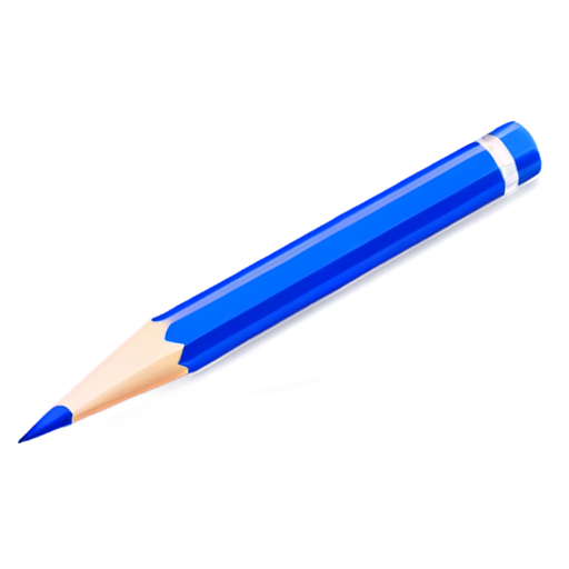 a dark blue pencil - icon | sticker